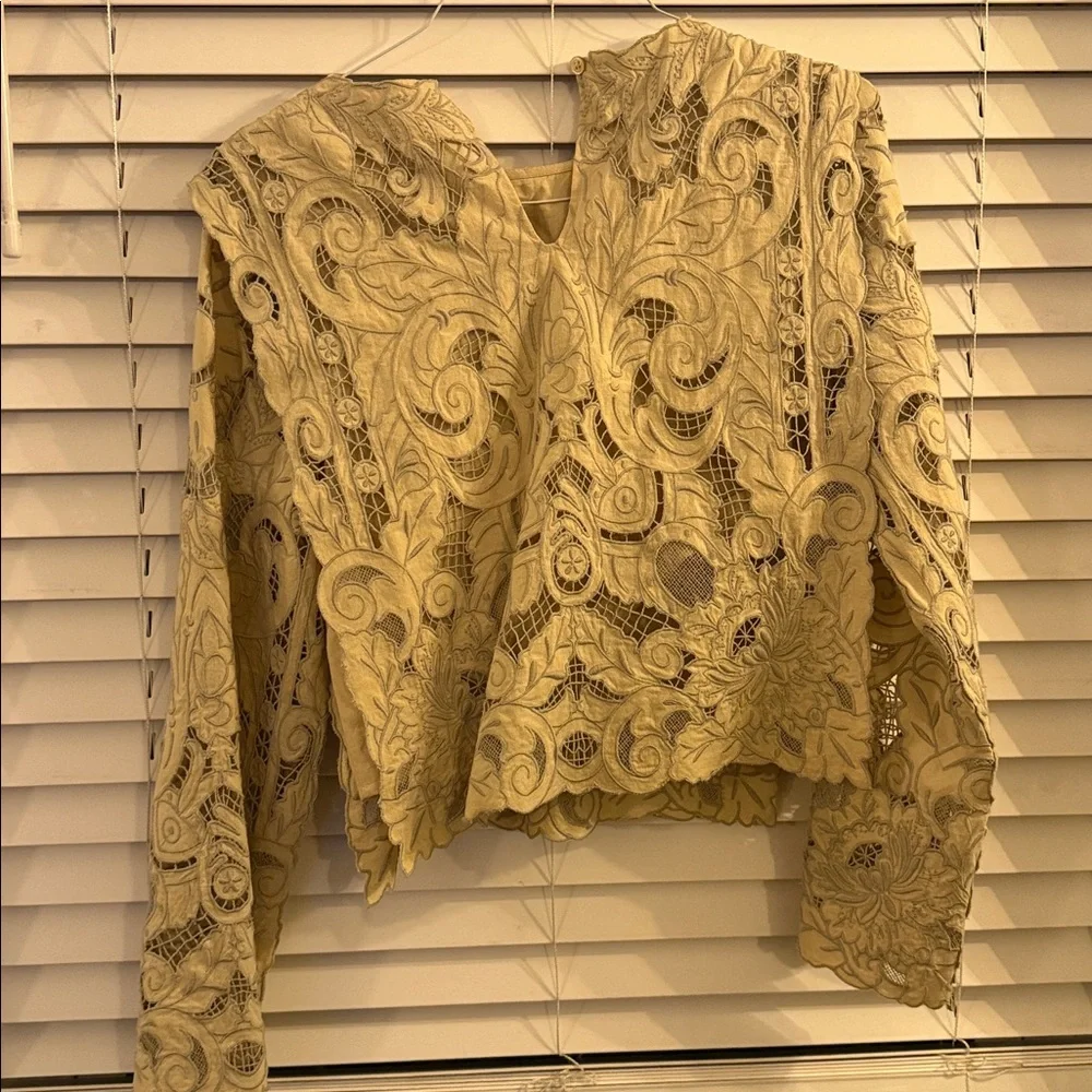 Sea New York Cream Lace Blouse ceci - Picture 3 of 6